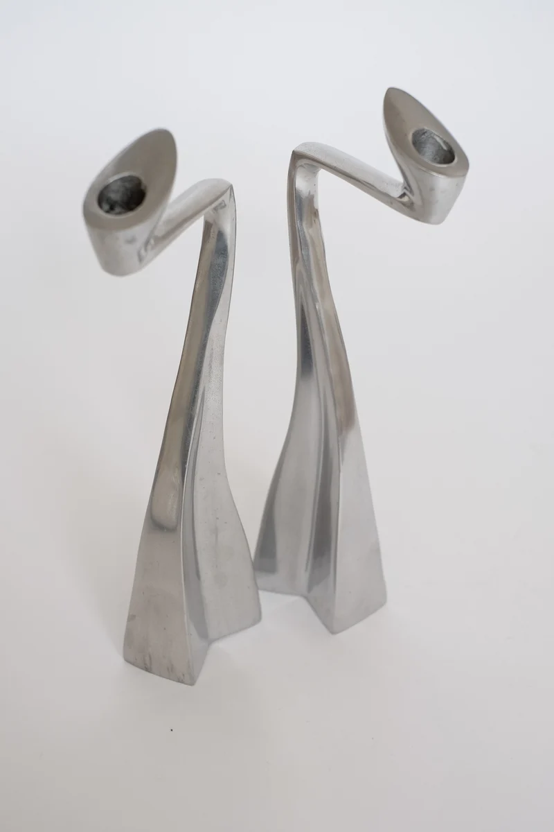 Pair of Candleholders by Matthew Hilton 80's
