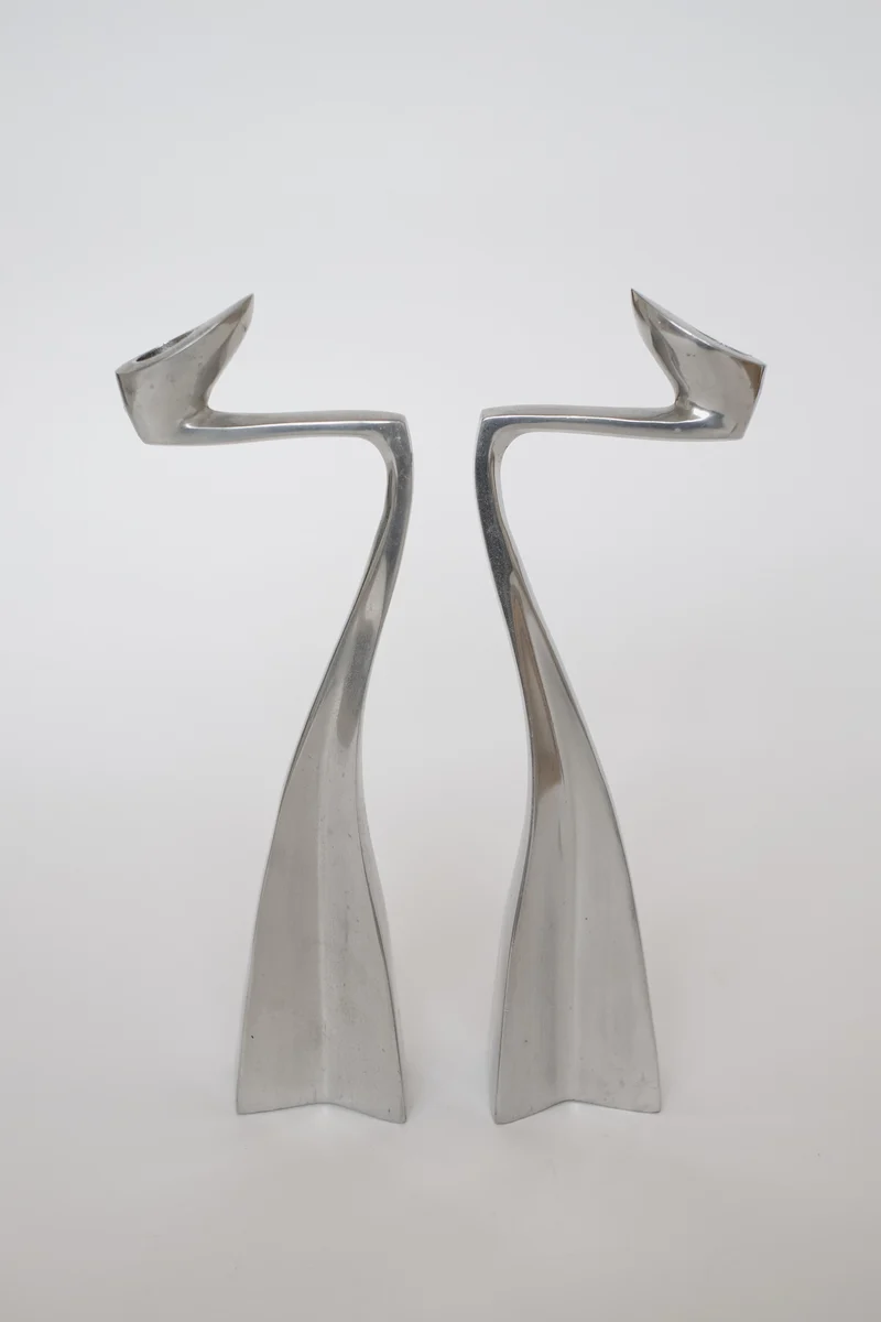 Pair of Candleholders by Matthew Hilton 80's