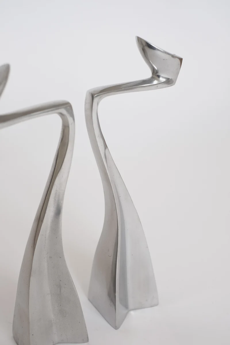 Pair of Candleholders by Matthew Hilton 80's