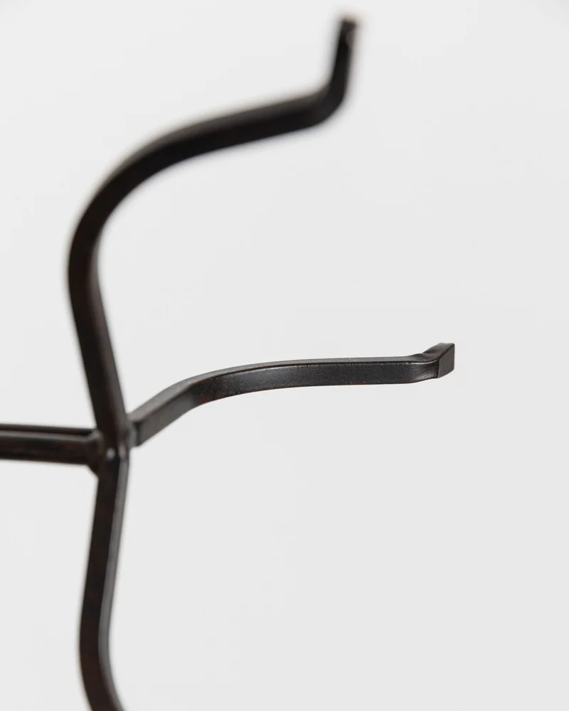 Candleholder Hand-forged Iron - Italy 1970s