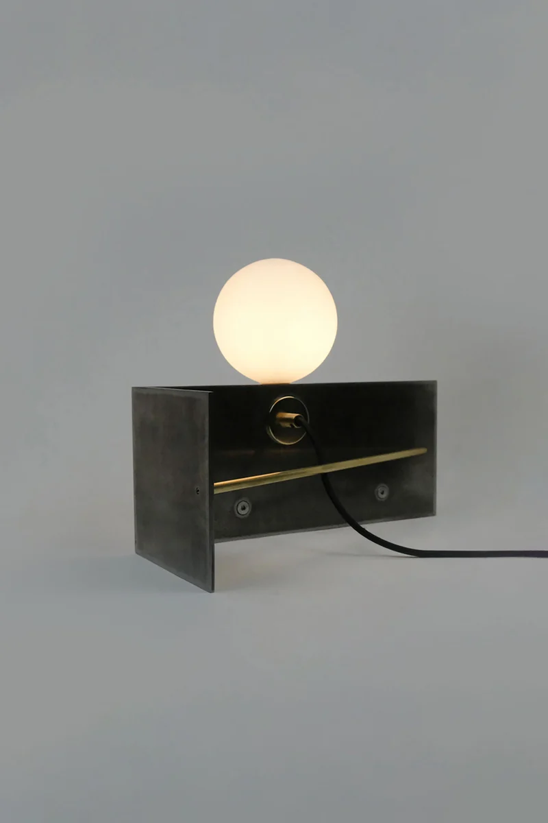 'Himalaya Lunar' - Horizontal Alabaster Table Lamp