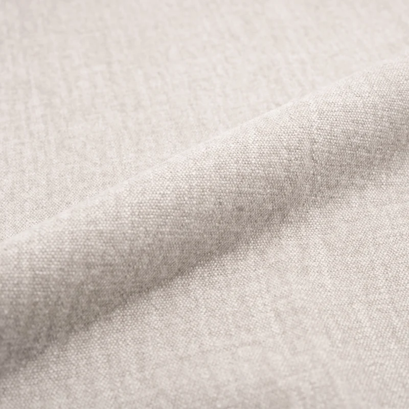 Canapé convertible 3 places Céleste en tissu effet lin blanc cassé