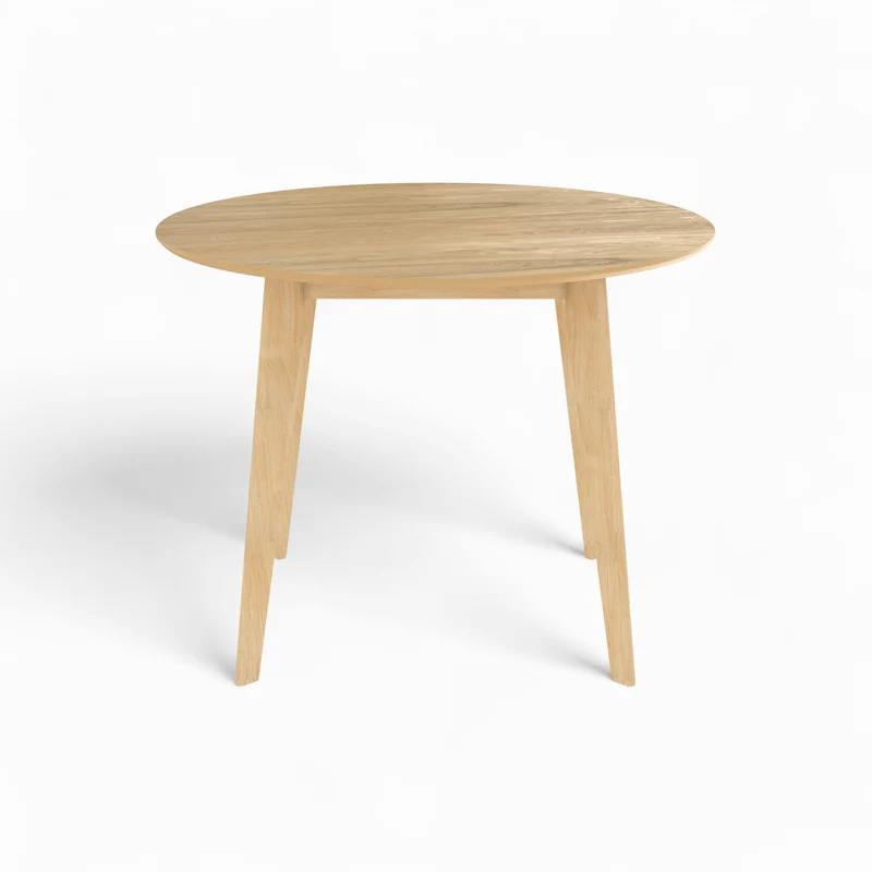 Table et chaises Réno 4 personnes en tissu taupe et bois
