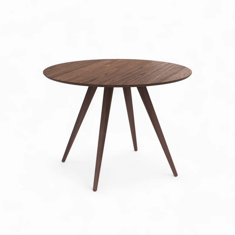 Table et chaises Liwa 4 personnes en velours vert et bois