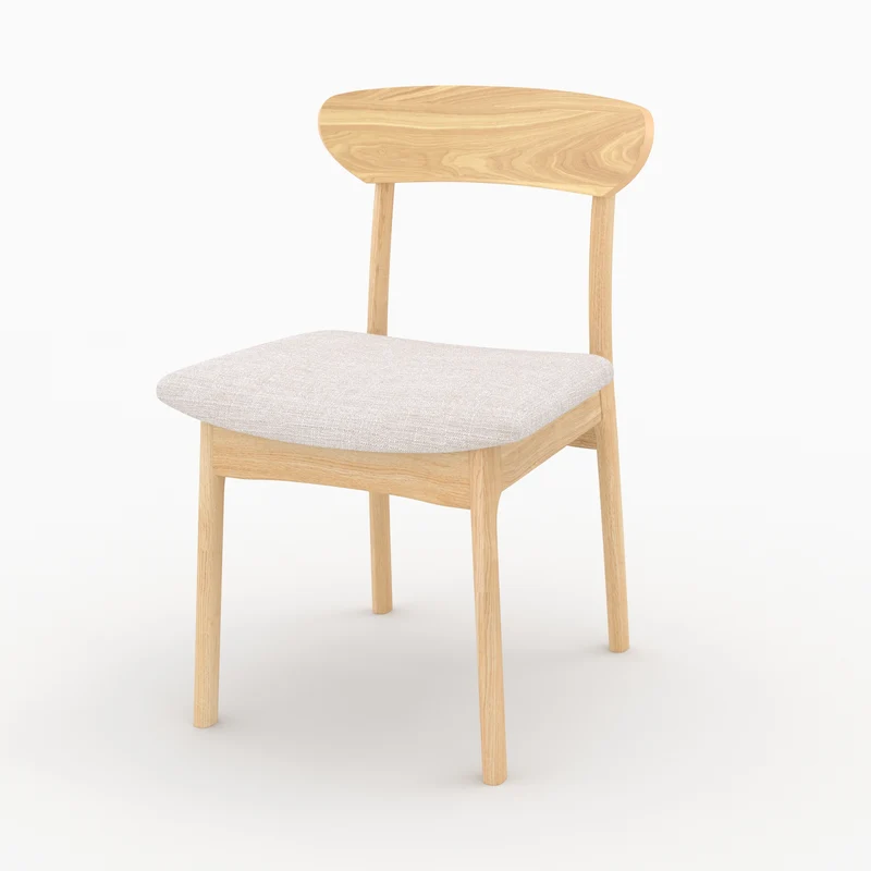 Table et chaises Eddy en bois clair 6 personnes
