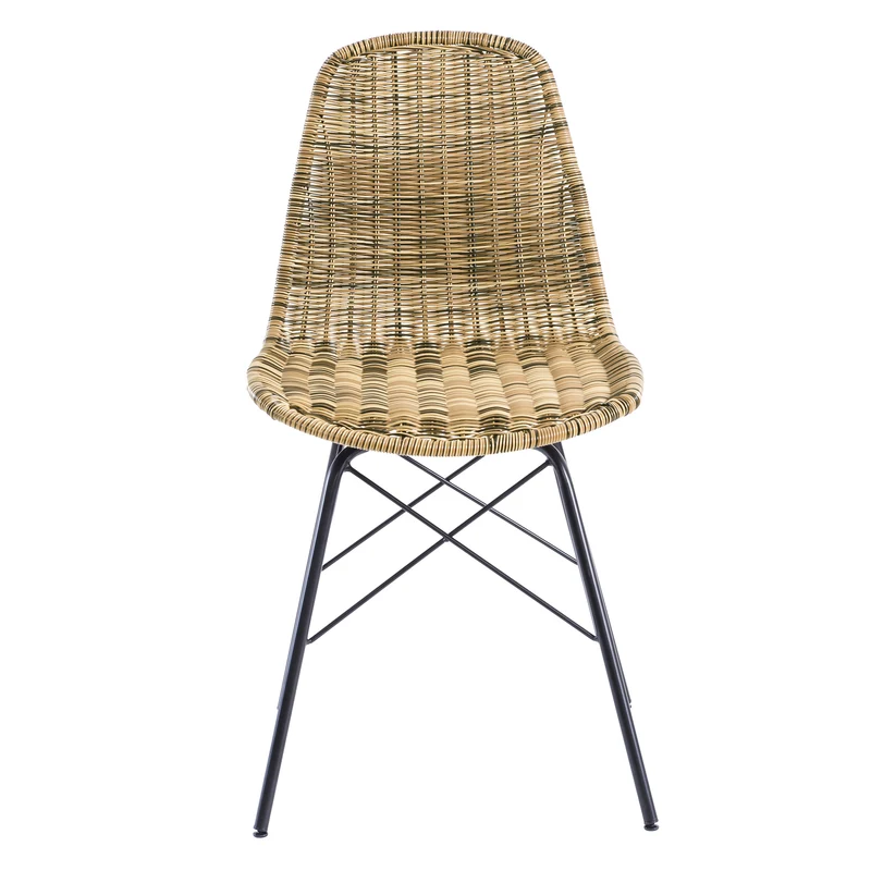 Table et chaises de jardin Tiptur 8 personnes en bois de teck et résine