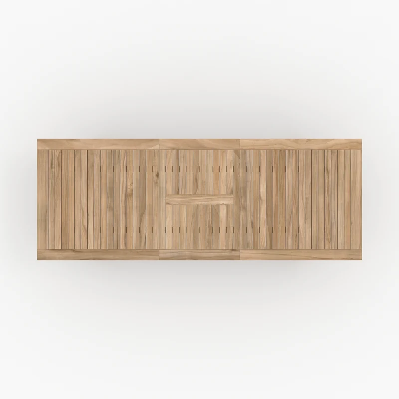 Table et chaises de jardin Carmela 8 personnes en bois et résine