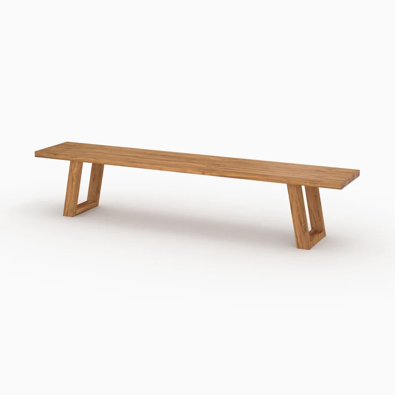Table et bancs de jardin Luma 10 personnes en bois