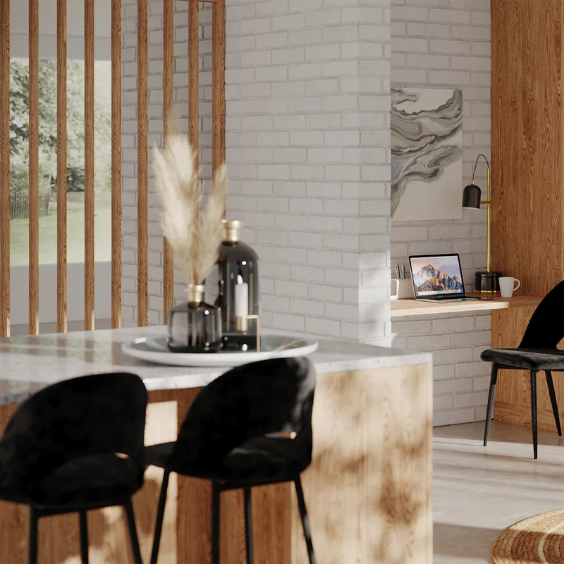 Pack Pénélope 2 chaises et 2 chaises de bar 65 cm en velours noir