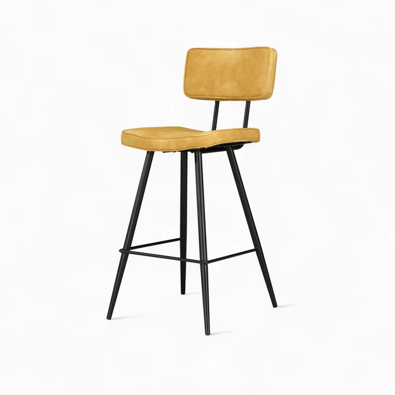 Pack 4 chaises pour îlot central Texas bleues et jaunes 66 cm