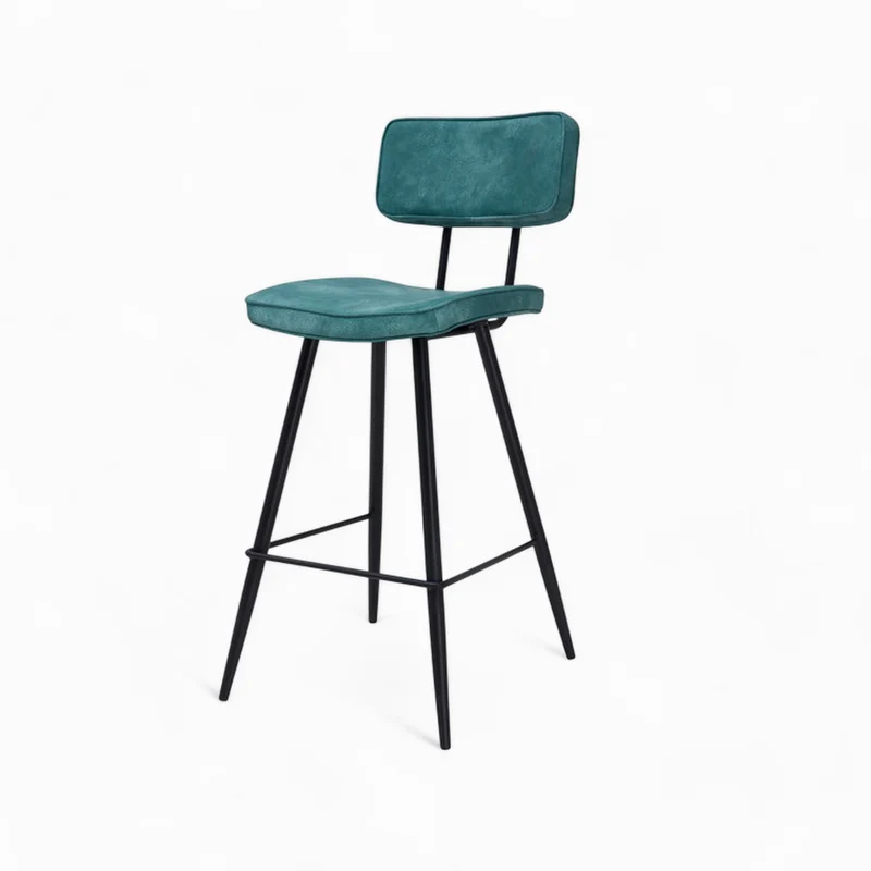 Pack 4 chaises pour îlot central Texas bleues et jaunes 66 cm