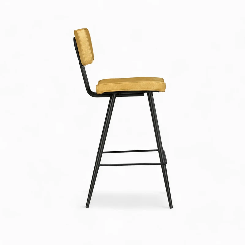Pack 4 chaises pour îlot central Texas bleues et jaunes 66 cm