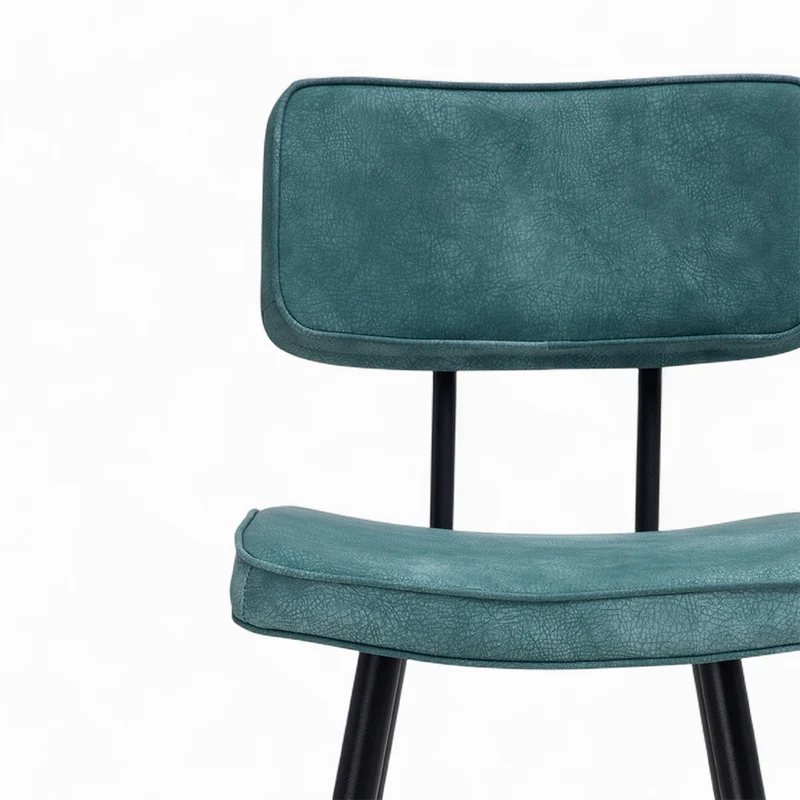 Pack 4 chaises pour îlot central Texas bleues et jaunes 66 cm