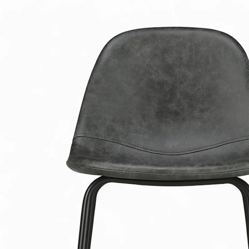 Pack 4 chaises pour îlot central Henrik taupe et gris/noir 65 cm