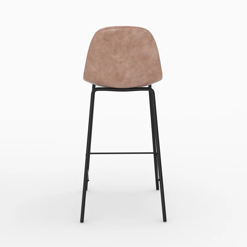 Pack 4 chaises pour îlot central Henrik taupe et gris/noir 65 cm