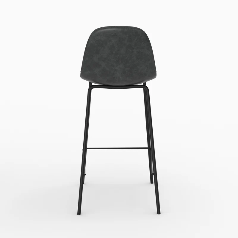 Pack 4 chaises pour îlot central Henrik taupe et gris/noir 65 cm