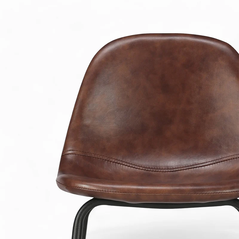 Pack 4 chaises pour îlot central Henrik marron et gris/noir 65 cm