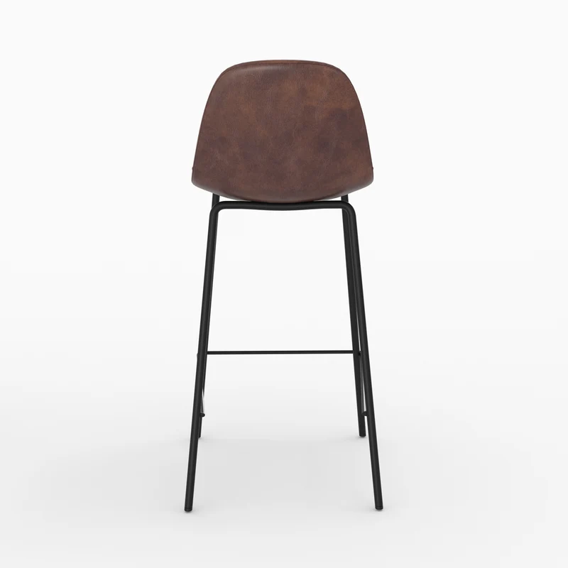 Pack 4 chaises pour îlot central Henrik marron et gris/noir 65 cm