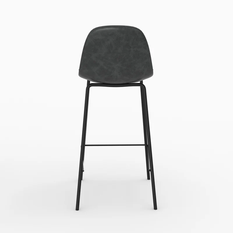 Pack 4 chaises pour îlot central Henrik marron et gris/noir 65 cm