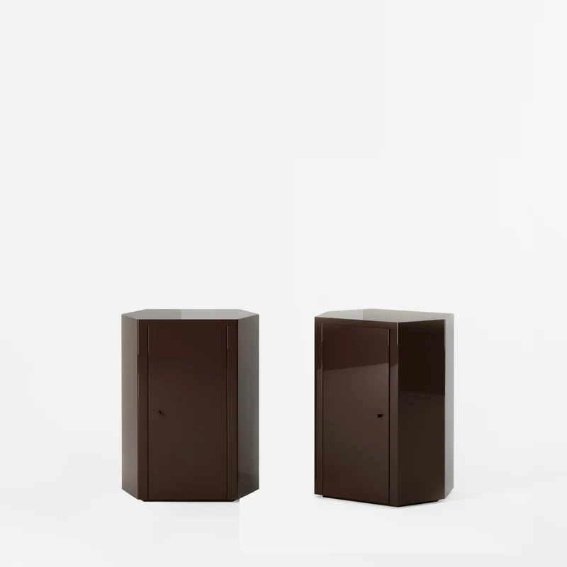 Pair of Park Nightstand in Lacquer