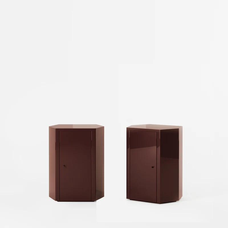 Pair of Park Nightstand in Lacquer