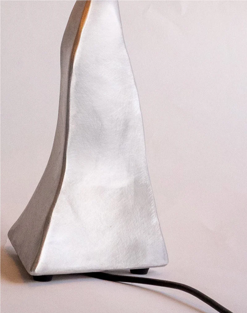 Aluminum 'Paper' Aluminium Table Lamp