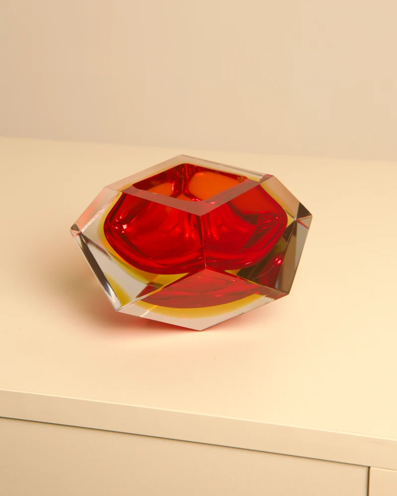"Diamond" Tray by Flavio Poli for V. Nason C, 1960s