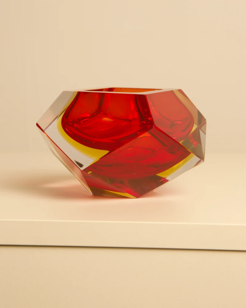 "Diamond" Tray by Flavio Poli for V. Nason C, 1960s