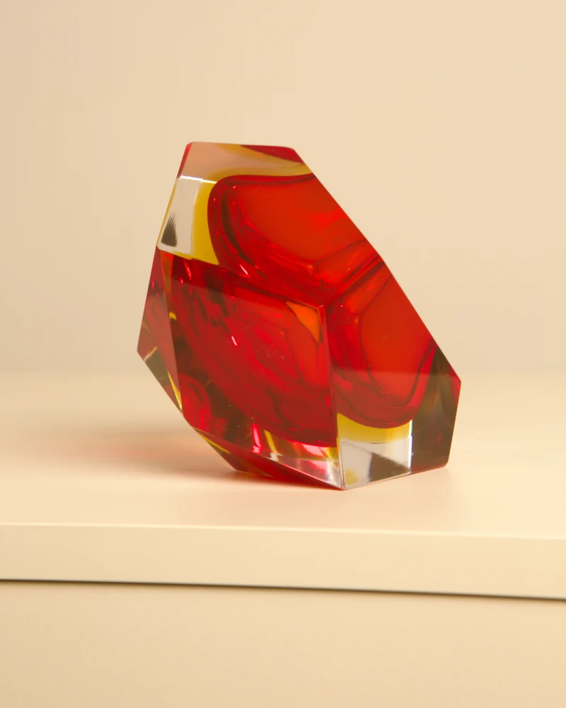"Diamond" Tray by Flavio Poli for V. Nason C, 1960s