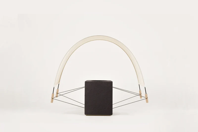 Parametric Design Table Lamps in Black Terracotta