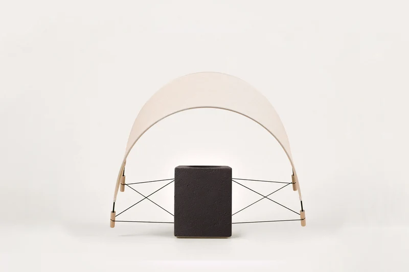 Parametric Design Table Lamps in Black Terracotta