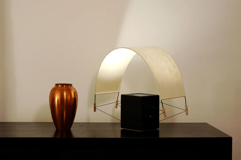 Parametric Design Table Lamps in Black Terracotta