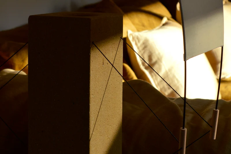Coastal Modern Table Lamps in Raw clay - Lumia - Collection Aura