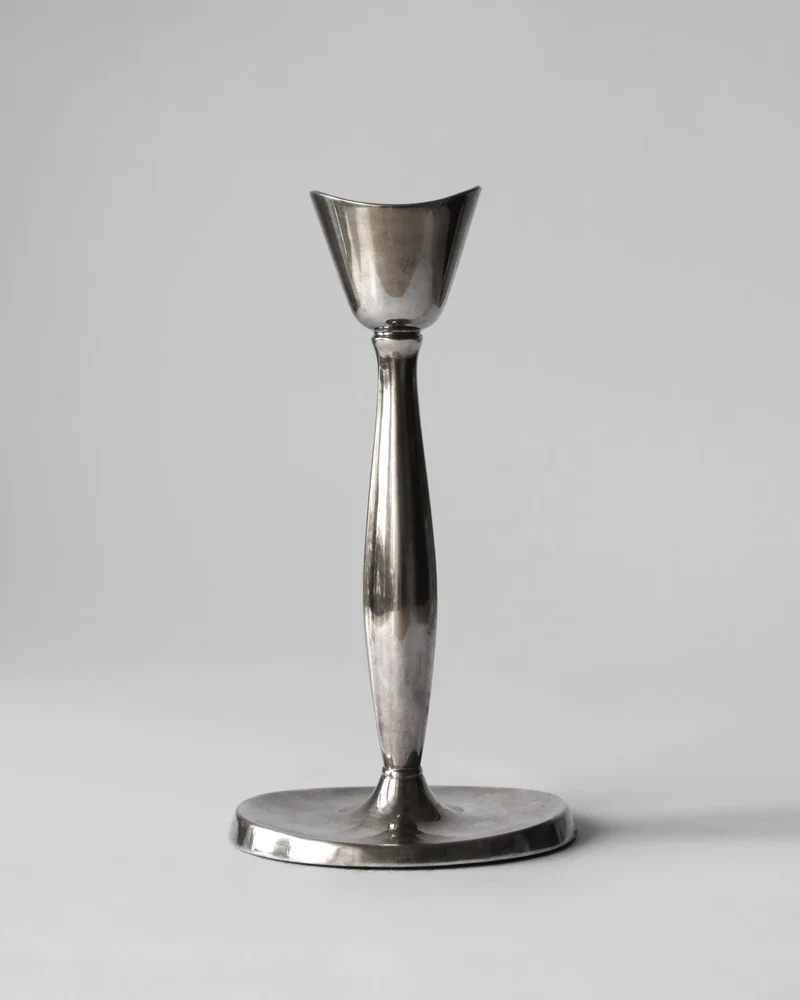 Cohr Silver Plated Candlestick, Denmark, 1960s