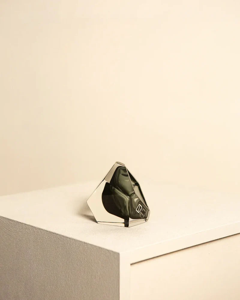 Black "Diamant" Vide Poche by Flavio Poli for Seguso 60's
