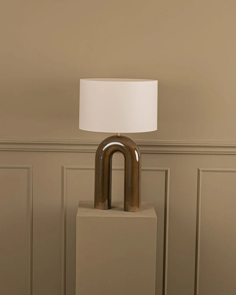 'Arko' Table Lamp in Green Ceramic