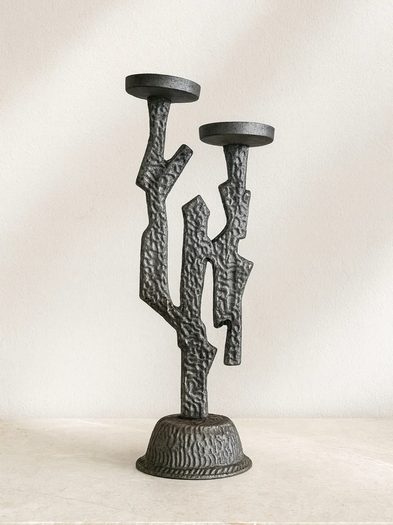 Coral inspired Brutalist Candleholder, 1970s