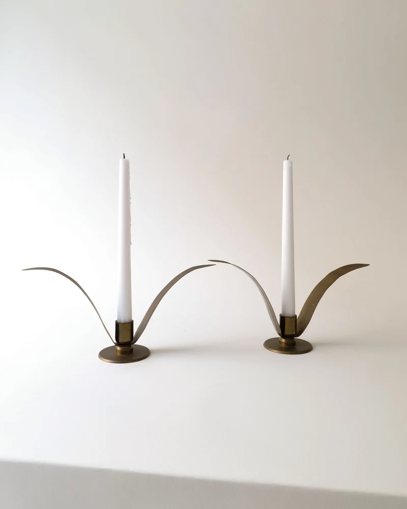 Vintage Candle Holders - Liljan Tribute Brass Collection