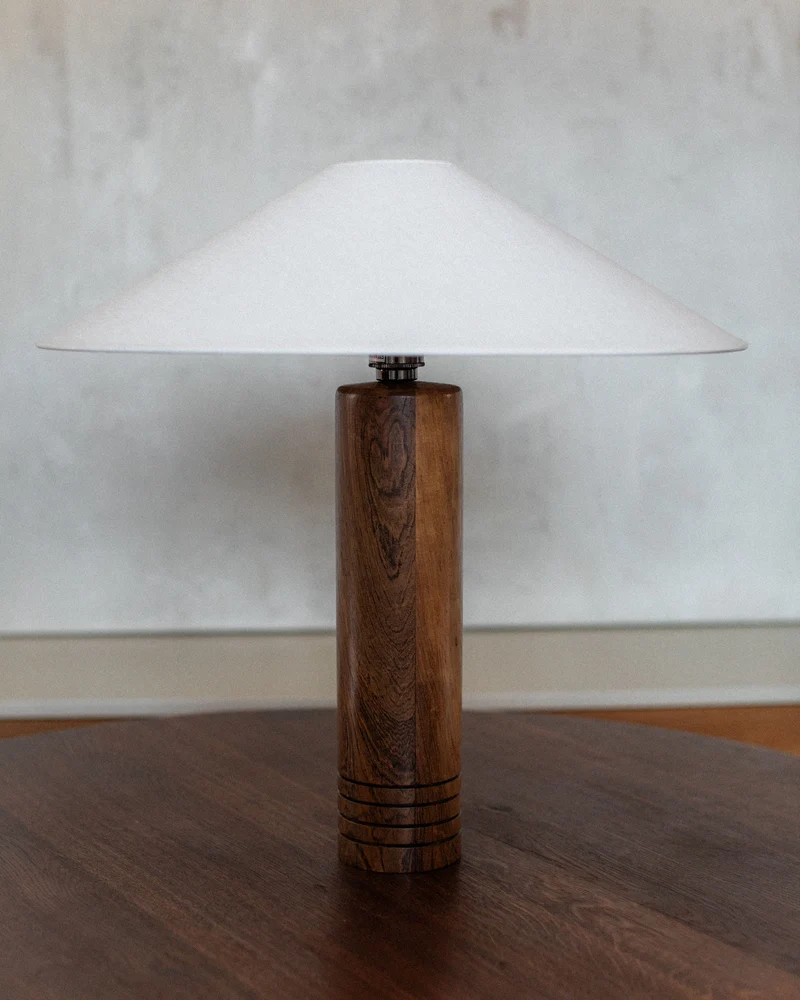 Vintage 1960's Wood Table Lamps