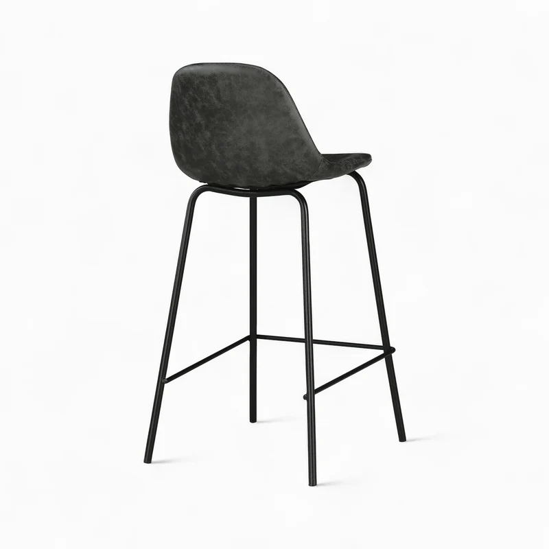 Pack 4 chaises pour îlot central Henrik camel et grises/noires 65 cm