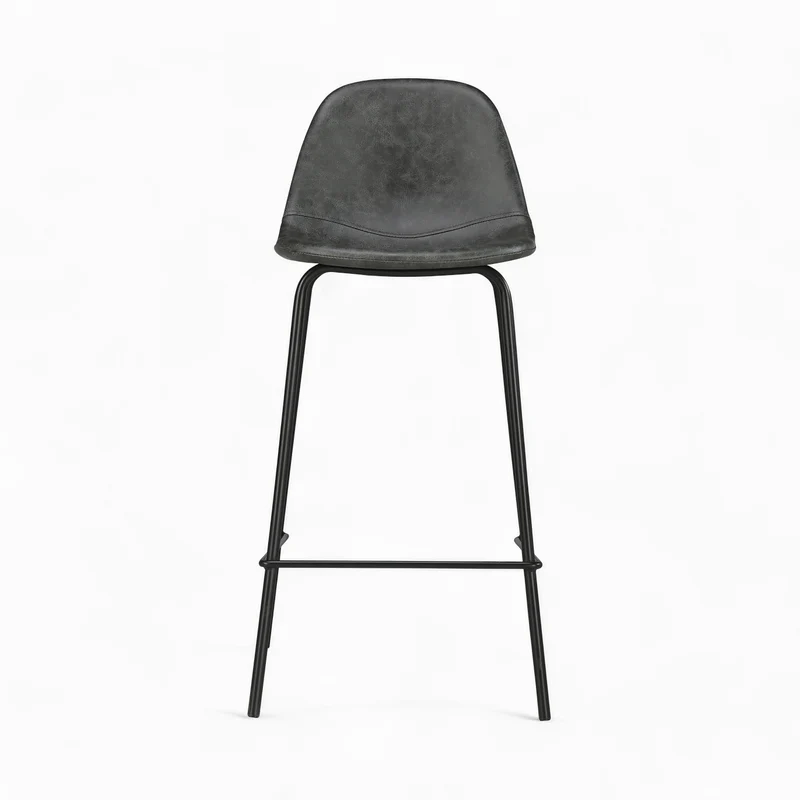 Pack 4 chaises pour îlot central Henrik camel et grises/noires 65 cm
