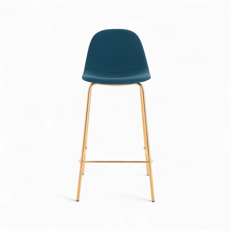 Pack 4 chaises pour îlot central Henrik blanches et bleues 65 cm
