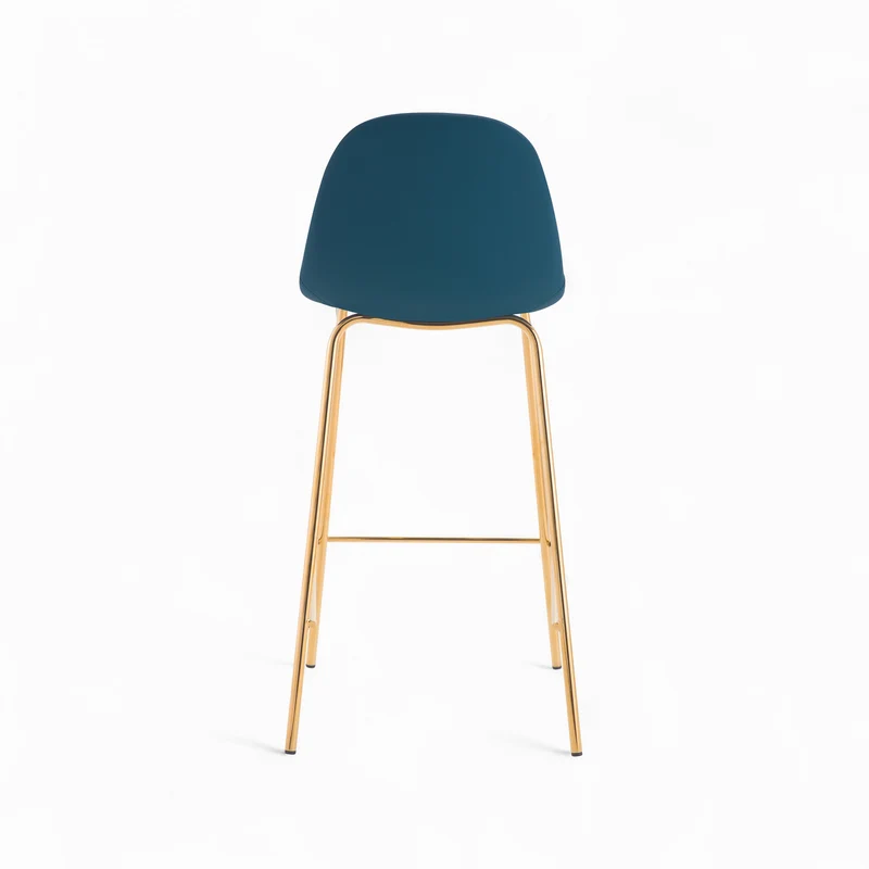 Pack 4 chaises pour îlot central Henrik blanches et bleues 65 cm