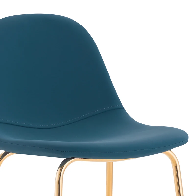 Pack 4 chaises pour îlot central Henrik blanches et bleues 65 cm