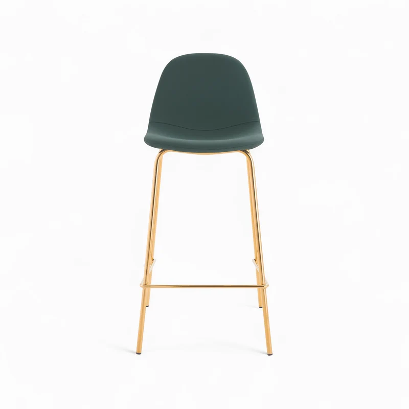 Pack 4 chaises pour îlot central Henrik blanches et vertes 65 cm