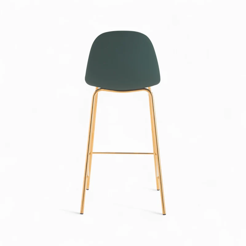 Pack 4 chaises pour îlot central Henrik blanches et vertes 65 cm