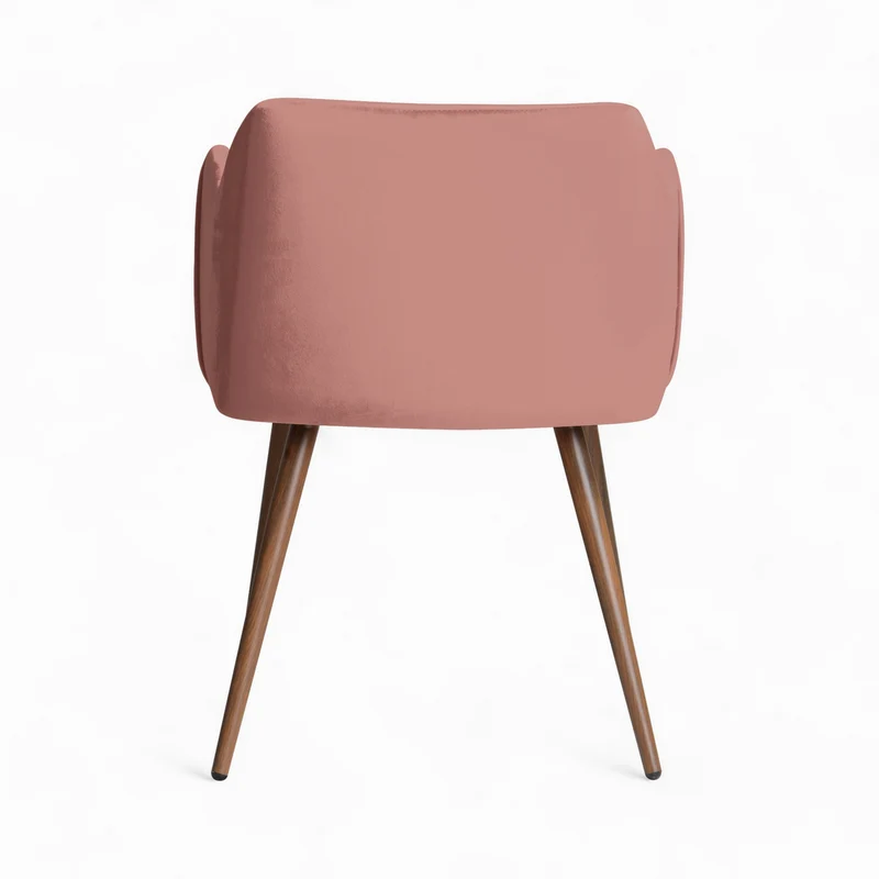 Pack 4 chaises Daisy en velours bleu et rose