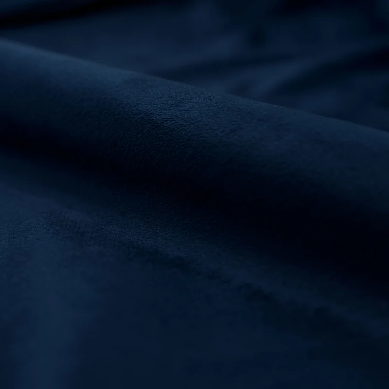 Pack 4 chaises Cozy en velours bleu foncé et bleu