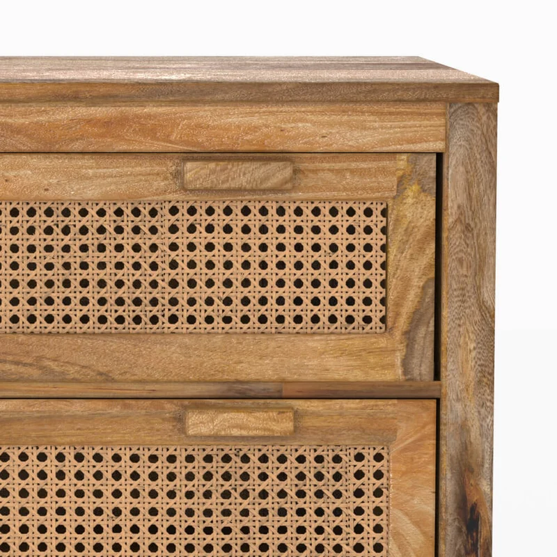 Ensemble Tiki commode et armoire en bois