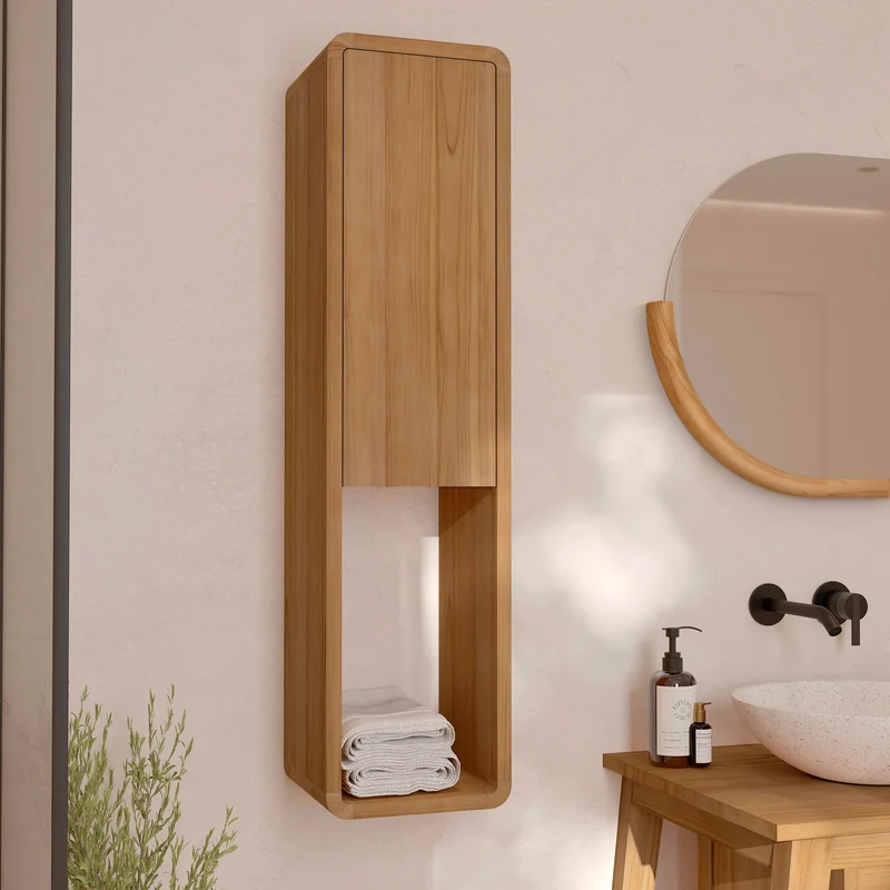 Ensemble de salle de bain Lucette en bois de teck